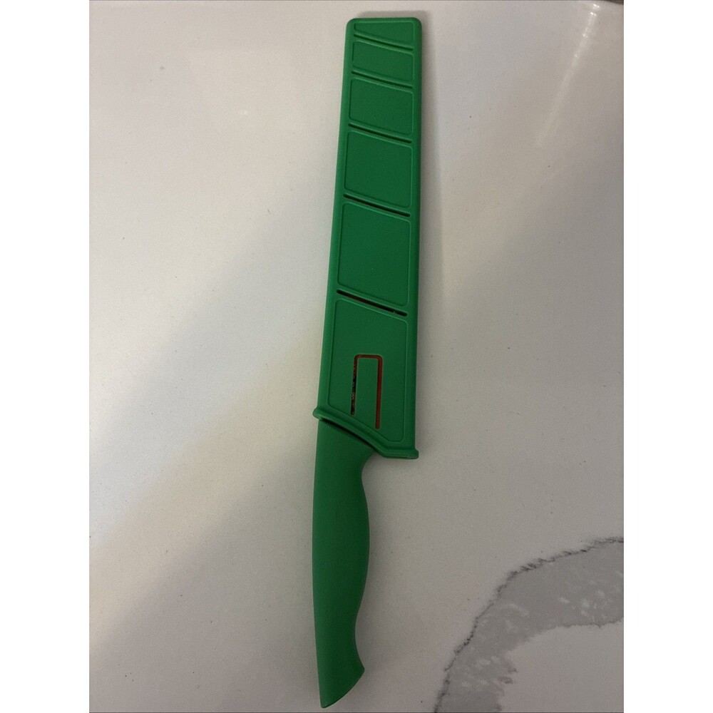 Kai Pure Komachi HD Limited Edition Watermelon Red Green Serrated Knife 11"